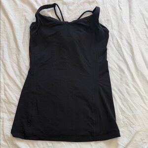 Lululemon Black Criss Cross -Strap Tank Top